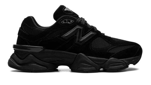 New Balance 9060 'Triple Black' Unisex Sneakers