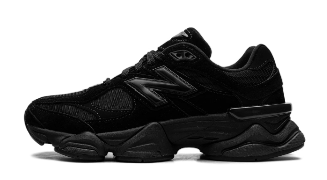 New Balance 9060 'Triple Black' Unisex Sneakers