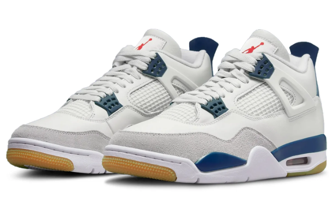 Nike SB x Air Jordan 4 White Navy(2990