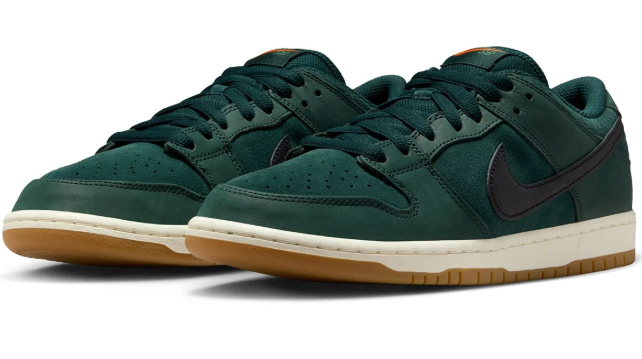 Nike SB Dunk Low Pro Orange Label 'Deep Fir' Skate Shoes