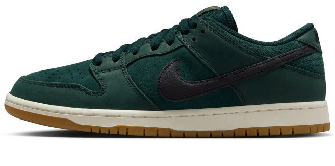 Nike SB Dunk Low Pro Orange Label 'Deep Fir' Skate Shoes