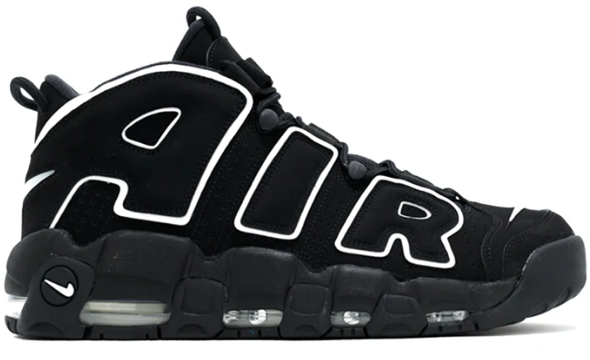 Nike Air More Uptempo 'Black White' Men's Shoes