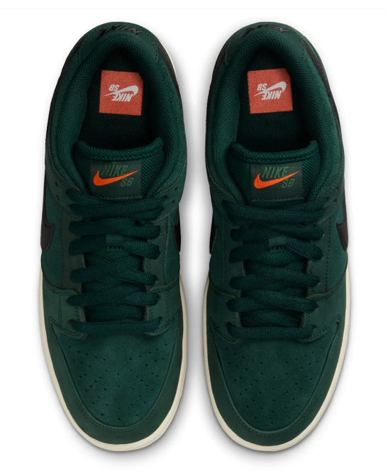 Nike SB Dunk Low Pro Orange Label 'Deep Fir' Skate Shoes