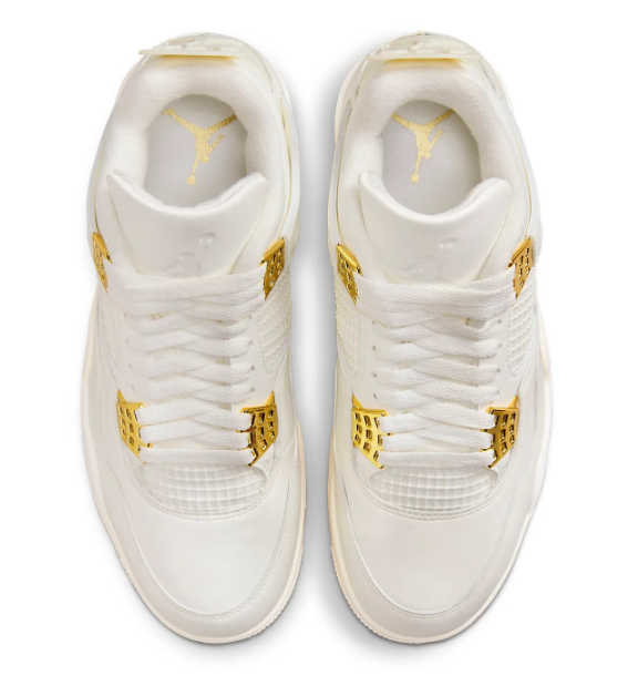 (WMNS) Air Jordan 4 Retro 'Metallic Gold' AQ9129-170