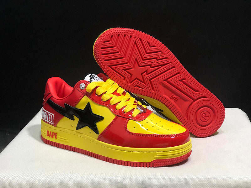 BAPE Sta Low × Marvel 'Iron Man' (Red/Yellow)