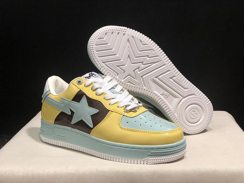 BAPE Sta Low 'Yellow/Mint'