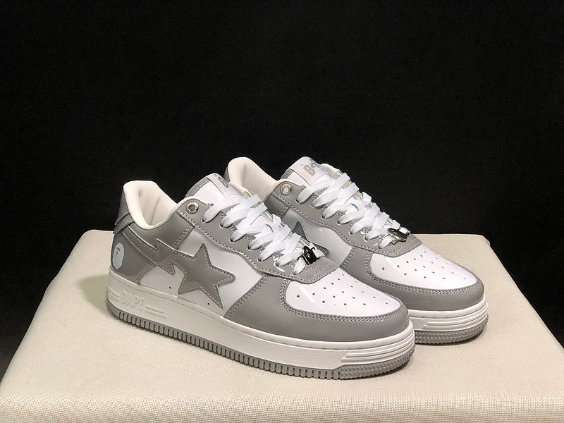 BAPE Sta Low 'Grey/White'