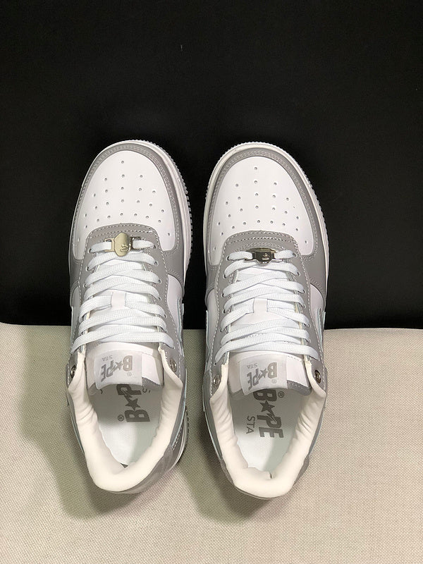 BAPE Sta Low 'Grey/White'