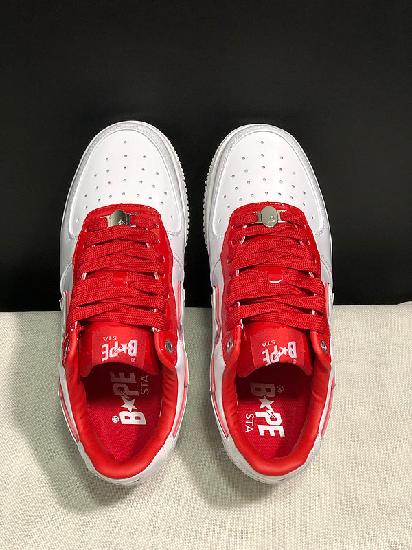 BAPE Sta Low 'White/Red'