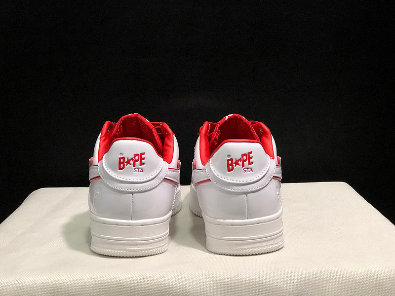 BAPE Sta Low 'White/Red'