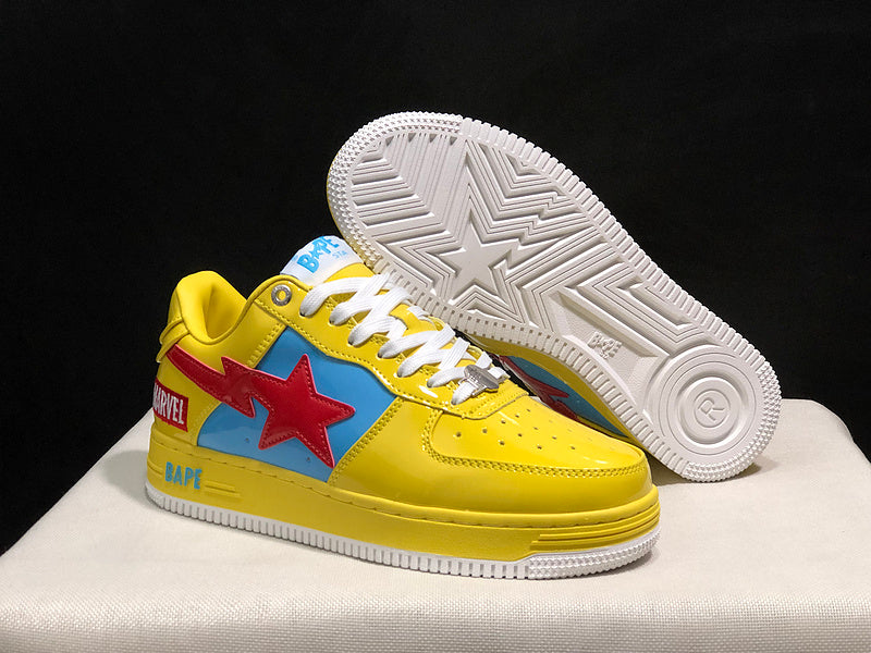 BAPE Sta Low × Marvel 'Yellow/Blue/Red'