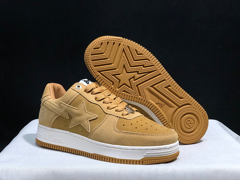 BAPE STA Low 'Triple Wheat' (Suede/Gum)