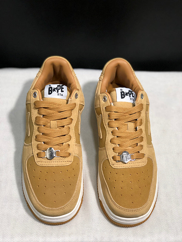 BAPE STA Low 'Triple Wheat' (Suede/Gum)