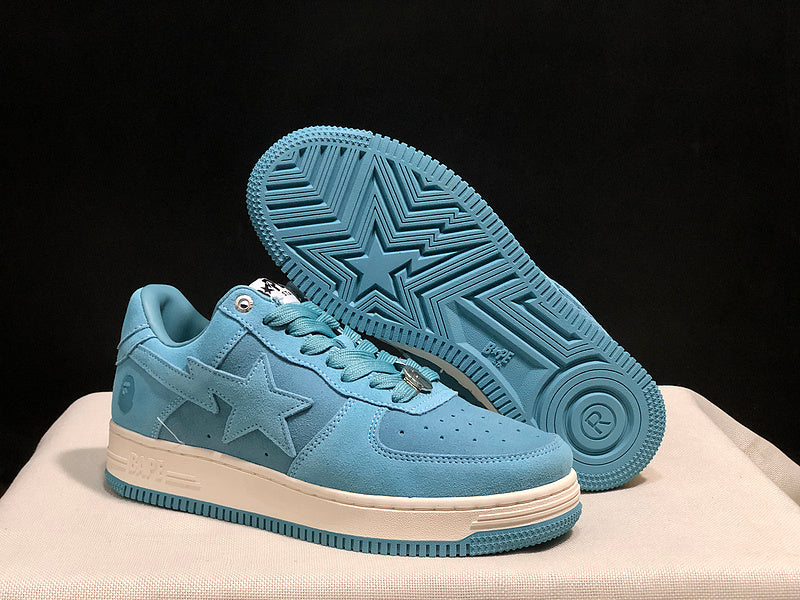 BAPE STA Low 'Triple Sky Blue' (Suede)