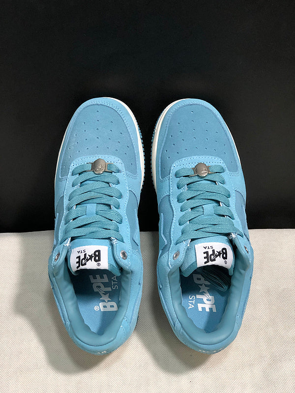 BAPE STA Low 'Triple Sky Blue' (Suede)