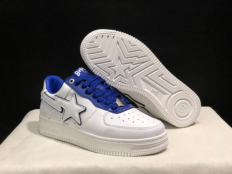 BAPE STA Low 'White/Royal Blue'