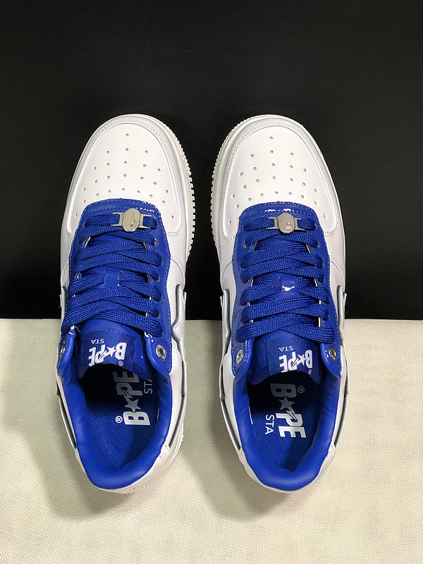 BAPE STA Low 'White/Royal Blue'