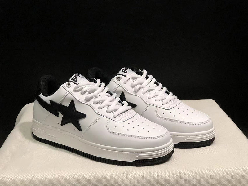 BAPE STA Low 'White/Black' (Black Sole)