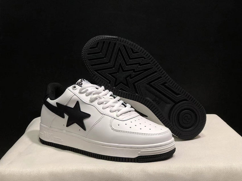 BAPE STA Low 'White/Black' (Black Sole)