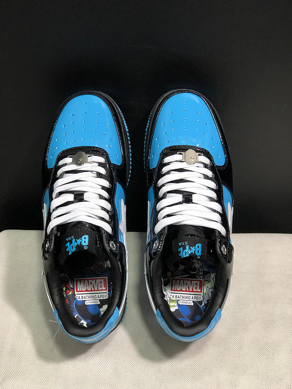 BAPE STA Low × Marvel 'Black/Blue'
