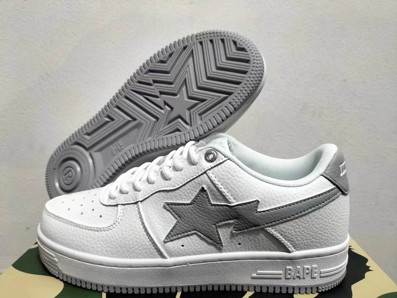 BAPE STA Low 'White/Grey'