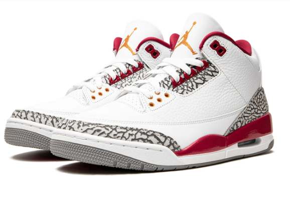 Air Jordan 3 Retro 'Cardinal' Sneakers