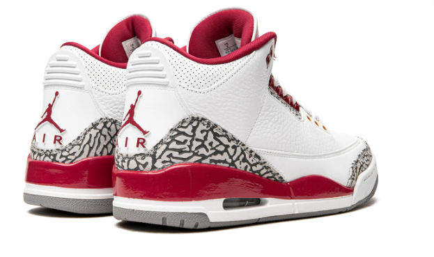 Air Jordan 3 Retro 'Cardinal' Sneakers